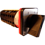 Contrôles de Springer / MERZ V251/1225-AB, 5 étapes Switch w/Zero pos., 1 pôles, 25 a, 4 trous à montage frontal