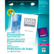 Avery® Diamond Clear Heavyweight protège-feuilles, 8-1/2" W x 11" H, claire, 100/PK