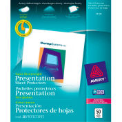 Avery® Diamond Clear Top Loading Sheet Protector, Super Heavy Weight, 8-1/2"W x 11"H, 50/PK