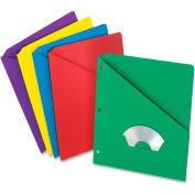 Pendaflex Essentials Slash Pocket Folder, 8-1/2"W x 11"H, Multi, 25/PK