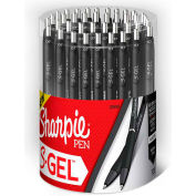 Sharpie® S Gel Retractable Gel Ink Pen, 0,7mm, Black Ink - 36 Pack