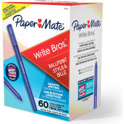 Paper Mate® Ballpoint Stick Pen, Blue Ink, Medium, 60 par pack