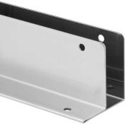 1 Ear Wall Bracket 1-1/4" x 57", 18 Ga., No Welds, St. Stainless Steel - 650-1525