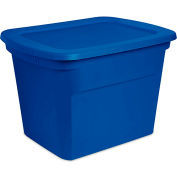 Sterilite 17311C08 Industrial Tote 18 Gallon 23-1/2" L x 18-3/8"W x 16-1/8"H Blue Morpho - Pkg Qty 8