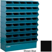Stackbin® trémie en acier pile Bin, compartiment 40 unité sectionnelle, 37" W x 13 « D x 48 » H, noir