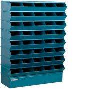 Stackbin® trémie en acier pile Bin, unité sectionnelle compartiment 40 37" W x 13 H « D x 48 », bleu
