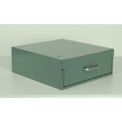 Stackbin Steel Drawer W/ 18 Ga Steel, 14"W x 16"D, Gray