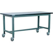 Stackbin Workbench, 1012 Series, ESD W/T-Molding, 60"W X 36"D, Black