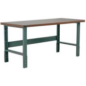 Stackbin Workbench 3505 Series Hardboard Square Edge 72"W X 30"D, Blue