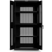 Armoire ventilée StrongHold® Heavy Duty 18 GA avec 3 étagères, double verrouillage. 36"L X 24"P X 72"H