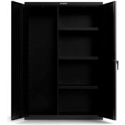 Armoire StrongHold® Heavy-Duty 18 Ga., 3 étagères et rangement d’objets de grande taille, 48 « L x 24 » P x 72 » H