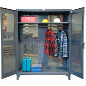 Strong Hold® Heavy Duty All-Vented Wardrobe Cabinet 66-VBS-241WR - With Full Rod 72 x 24 x 78