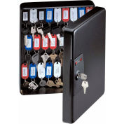 SentrySafe 50 Key Capacity KB-50 Key Box, Key Lock, 9-7/16"W x 3-15/16"D x 11-13/16"H, Black