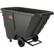 Suncast® Light Duty Plastic Tilt Truck, 1 Cu. Yd. Cap, 750 Lbs. Cap, Black