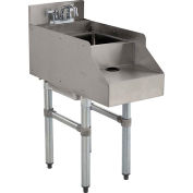 Advance Tabco CR-RS-12, Blender Station w/Dump Sink and Faucet, 12"Wx26"Dx33-3/8"H, Stainless Steel
