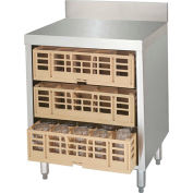 Advance Tabco CRCR-24, Flat Top Closed Glass Rack, 24"Wx21"Dx33"H, Stainless Steel