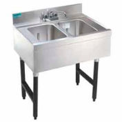 Unité Advance Tabco® Underbar, 2 Compartment Sink 18X24