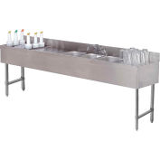 Combo Unit, 3 Comp Sink 18X96, w/ (2) 18", 24" Cocktail Unit Left Side