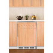 Summit AL750BIFR ADA Comp Built in Undercounter Refrigerator 5.5 Cu. Ft. White