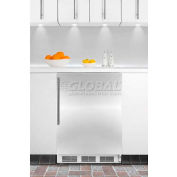 Summit AL750BISSHV ADA Comp Built in Undercounter Refrigerator 5.5 Cu. Ft. White