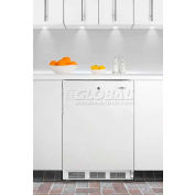 Summit ADA Comp Built in Undercounter Refrigerator 5.5 Cu. Ft. White