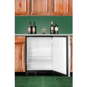 Summit AL752BKBIFR ADA Comp Built in Undercounter Refrigerator 5.5 Cu. Ft. Black
