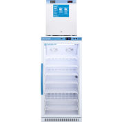 Accucold Vaccine Refrigerator/Freezer Combination, 9.4 CuFt, 23-3/8"W x 24-3/8"D x73.5"H, Glass Door