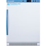 Accucold ADA Vaccine Refrigerator, 24-3/8"W x 24-3/8 "D x 32.5"H, 6 CuFt, Solid Door, Drawers Shelf