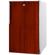 Summit CM411LBI7IFADA - ADA Comp 20"W Built-In Refrigerator-Freezer, Lock, Int Door Frame, WH Finish