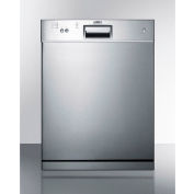 Summit-Dishwasher, Energy Star, 12 Place Settings, 23-1/2"W x 22-1/2"D x 32-1/4"H, S/S