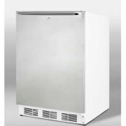 "Summit FF6BKBI7FR - Built-In Undercounter All-Refrigerator, BK, SS Door Frame To Accept Custom Pane