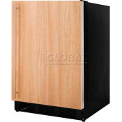 "Summit FF6BKBI7FR - Built-In Undercounter All-Refrigerator, BK, SS Door Frame To Accept Custom Pane