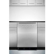 "Summit FF6BKBI7FR - Built-In Undercounter All-Refrigerator, BK, SS Door Frame To Accept Custom Pane