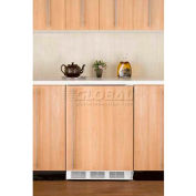 "Summit FF6BKBI7FR - Built-In Undercounter All-Refrigerator, BK, SS Door Frame To Accept Custom Pane