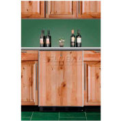 Summit FF7LBLBIFRADA - 32"H All-Refrigerator Built-In Under ADA Comp Counters, Lock, 3 Shelves, BK