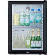 Summit Compact Minibar W / Porte en verre et serrure avant 15-7/8 « W X 19 « P X 22-1 / 4 « H