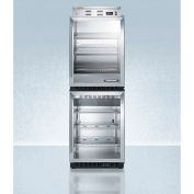 Summit PHC61G-SCR610BLSTACK Armoire à réchauffement de porte en verre et unité combo du Centre de boissons commerciales