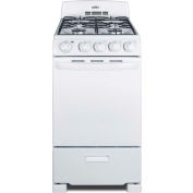 Summit-Range, Gas, 4 Brûleurs, 2,3 Cu. Ft., Spark Start, White, 23,5 » x 19,5 » x 42 »