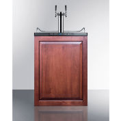 Summit Built In Distributeur de bière résidentiel w / Panel Ready Door & Dual Tap System, 5,6 pi³ Cap.