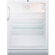 Summit SCR600GLBIADA - ADA Comp Commercial Glass Door All-Refrigerator, White