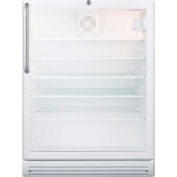 Summit SCR600GLBITBADA - ADA Comp Glass Door All-Refrigerator For Built-In Use, WH