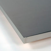 Treston Work Surface, 16 Ga. Stainless Steel Wrapped, Polished Corners, 80"W x 30"D x 1-1/2" Thick
