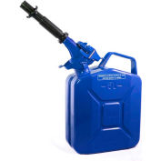 Wavian Jerry Can w/Spout & Spout Adapter, Blue, 5 Liter/1.32 Gallon Capacity - 3028