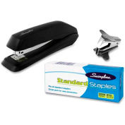 Swingline® Antimicrobial Standard Stapler with 5000 Staples and Staple Remover, Black