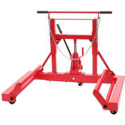 SUNEX Tools 1501 1500 lb chariot de roue hydraulique, cadre basculant, roulettes à roulement à billes