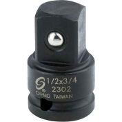 Sunex® Outils Adaptateur de prise d’impact masculin, 1/2 » Drive 1/2 », Femme x 3/4 »