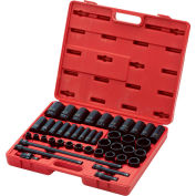 SUNEX Tools 2568 43 PC. 1/2 "entraînement 3/8"-1-1/2 "SAE standard & Deep Impact Master Socket Set