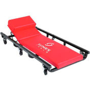 Sunex Tools 8505 6 Caster Creeper, with Adjustable Head Rest, Powder Coated Black Frame, Red Cover
