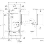 Hoffman A48AB3816LP, Allen-Bradley™ 1494 Cutout Disc. Encl, 48.00X37.38X16.00