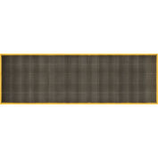 Global Industrial™ Drainage Mat, 3'W x 10'L, 7/8" Thick, Black/Yellow Border